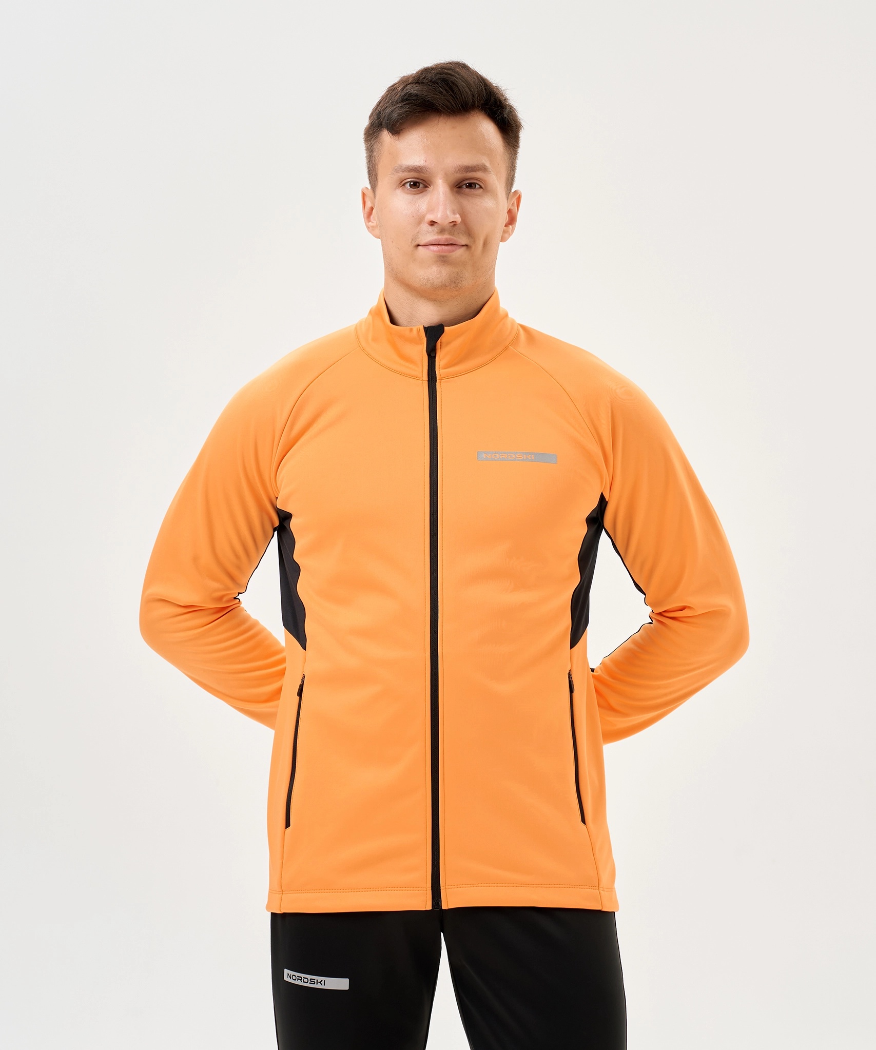 Тренировочная куртка Nordski Core Black/Light Blue