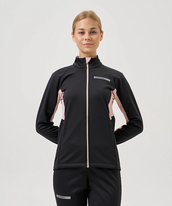 Тренировочная куртка Nordski Core Black/Soft Pink W