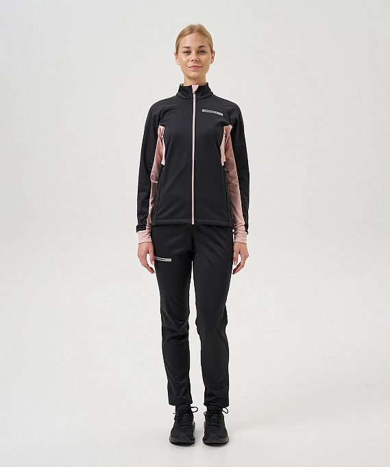 Тренировочная куртка Nordski Core Black/Soft Pink W