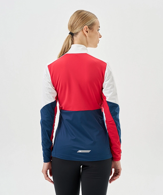 Тренировочная куртка Nordski PRO TOUR White/Deep/Red W