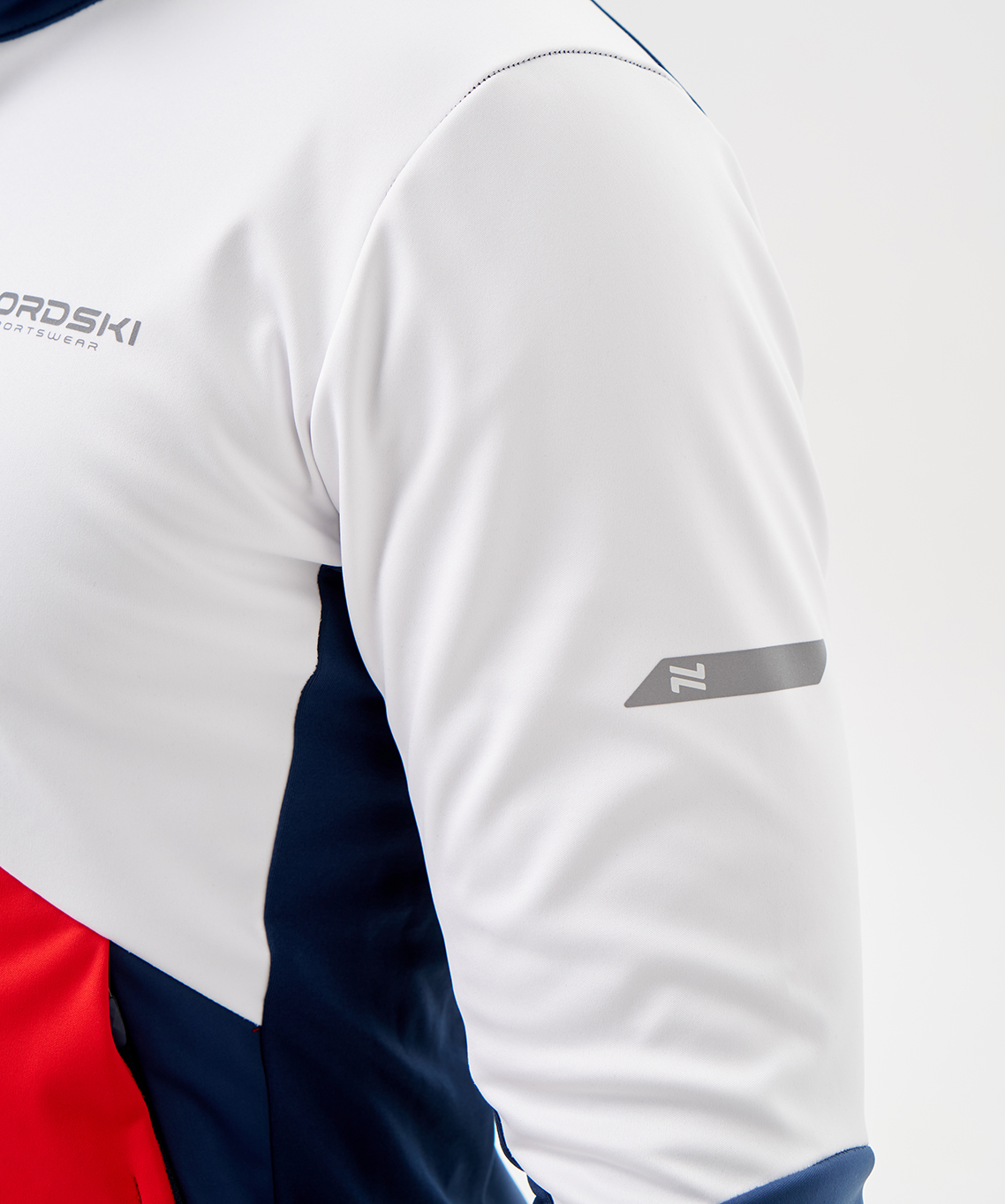 Тренировочная куртка Nordski Pro 2.0 White/Red/Blue
