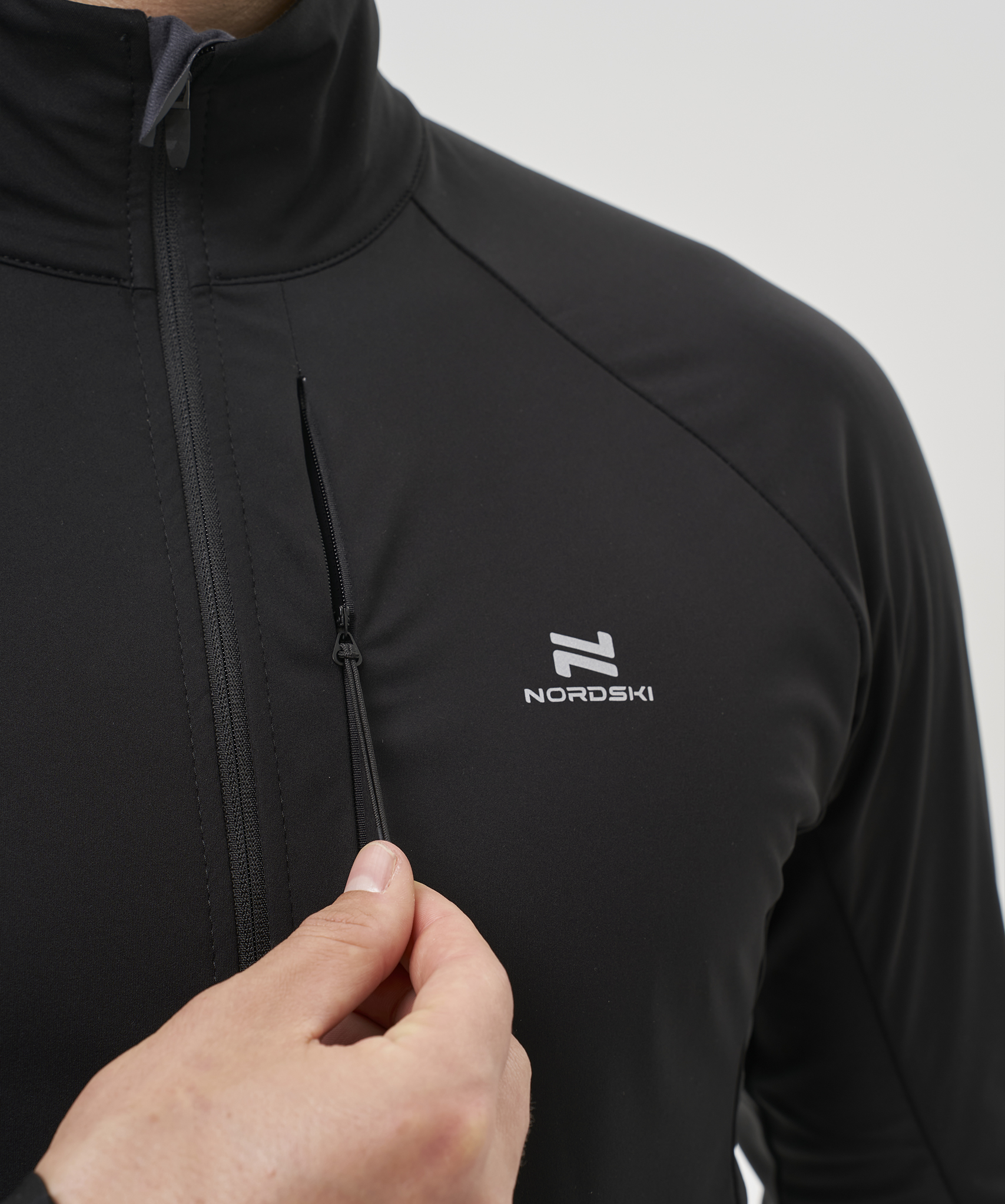 Тренировочная куртка Nordski Race Black