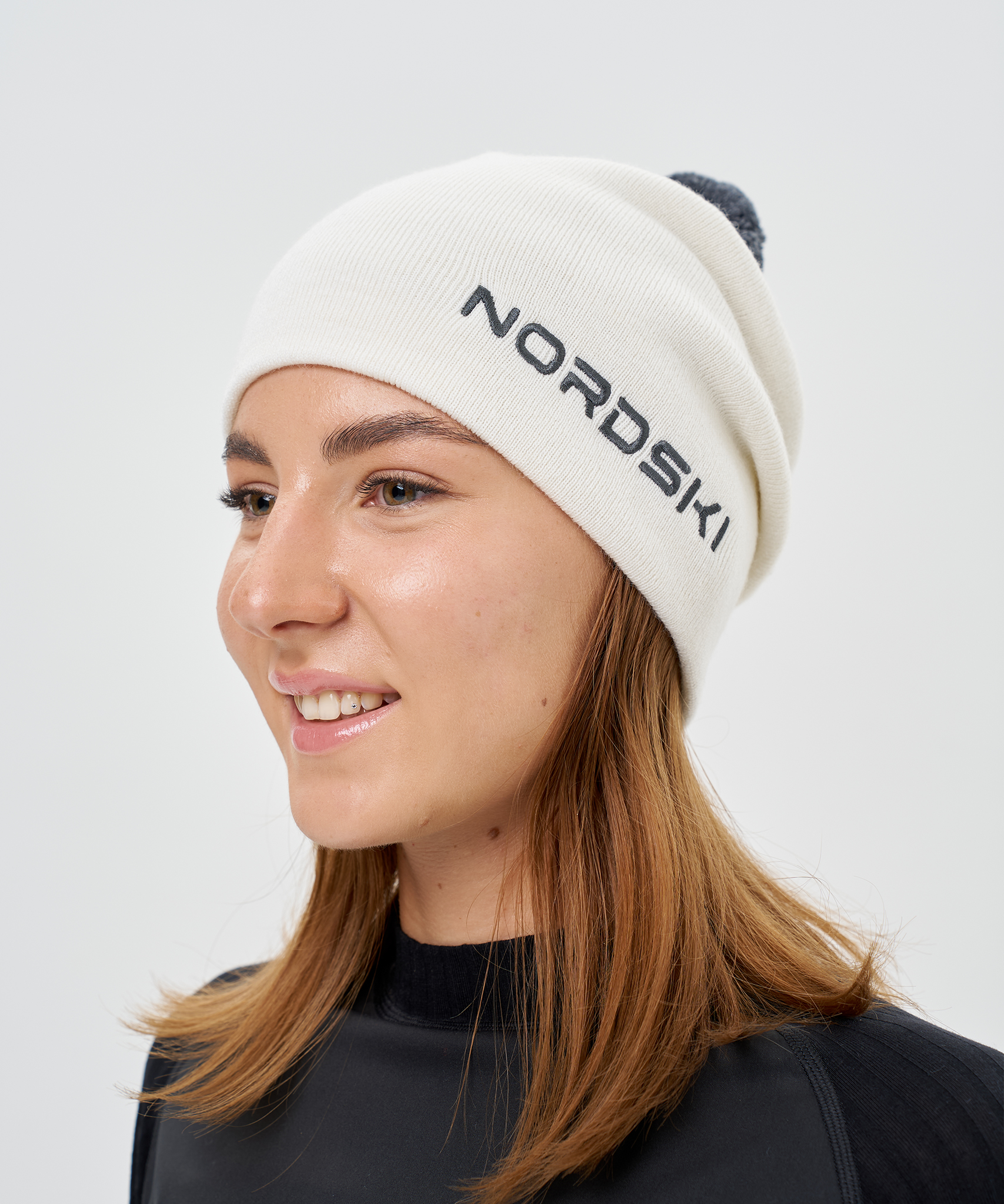 Шапка Nordski Embroidery White