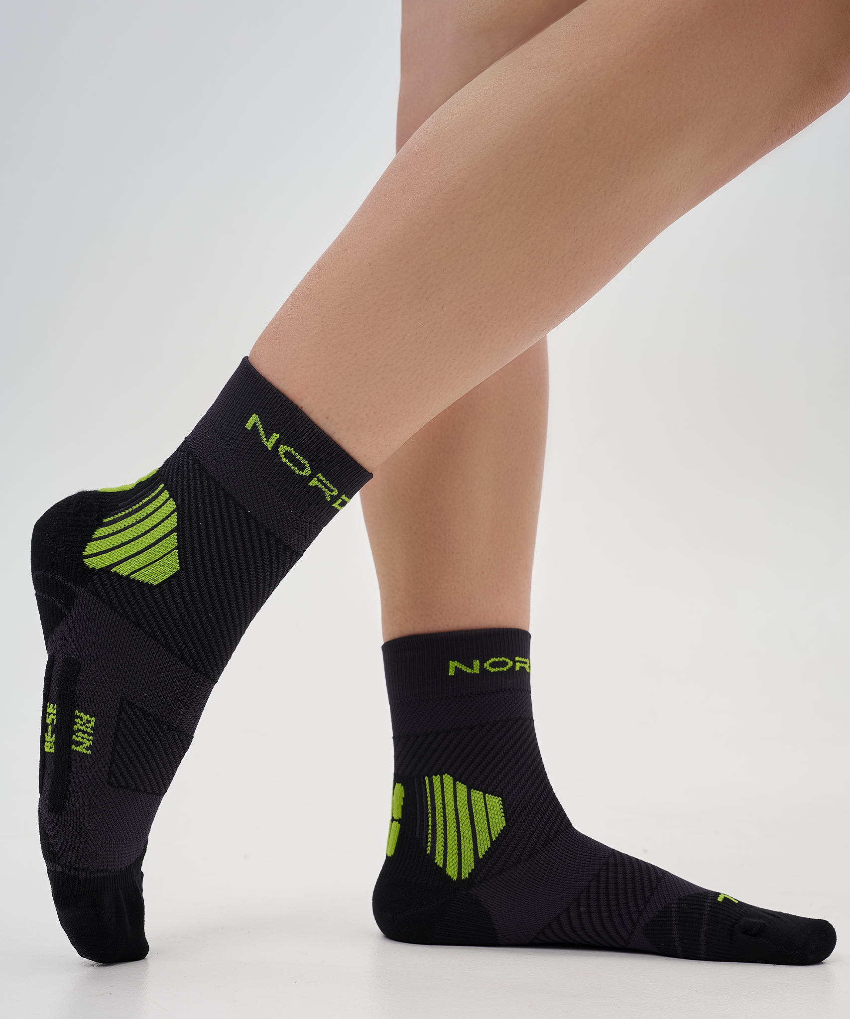 Носки Run All year Black/Lime