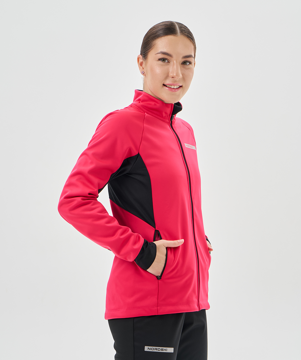 Тренировочная куртка Nordski Core Pink/Black W