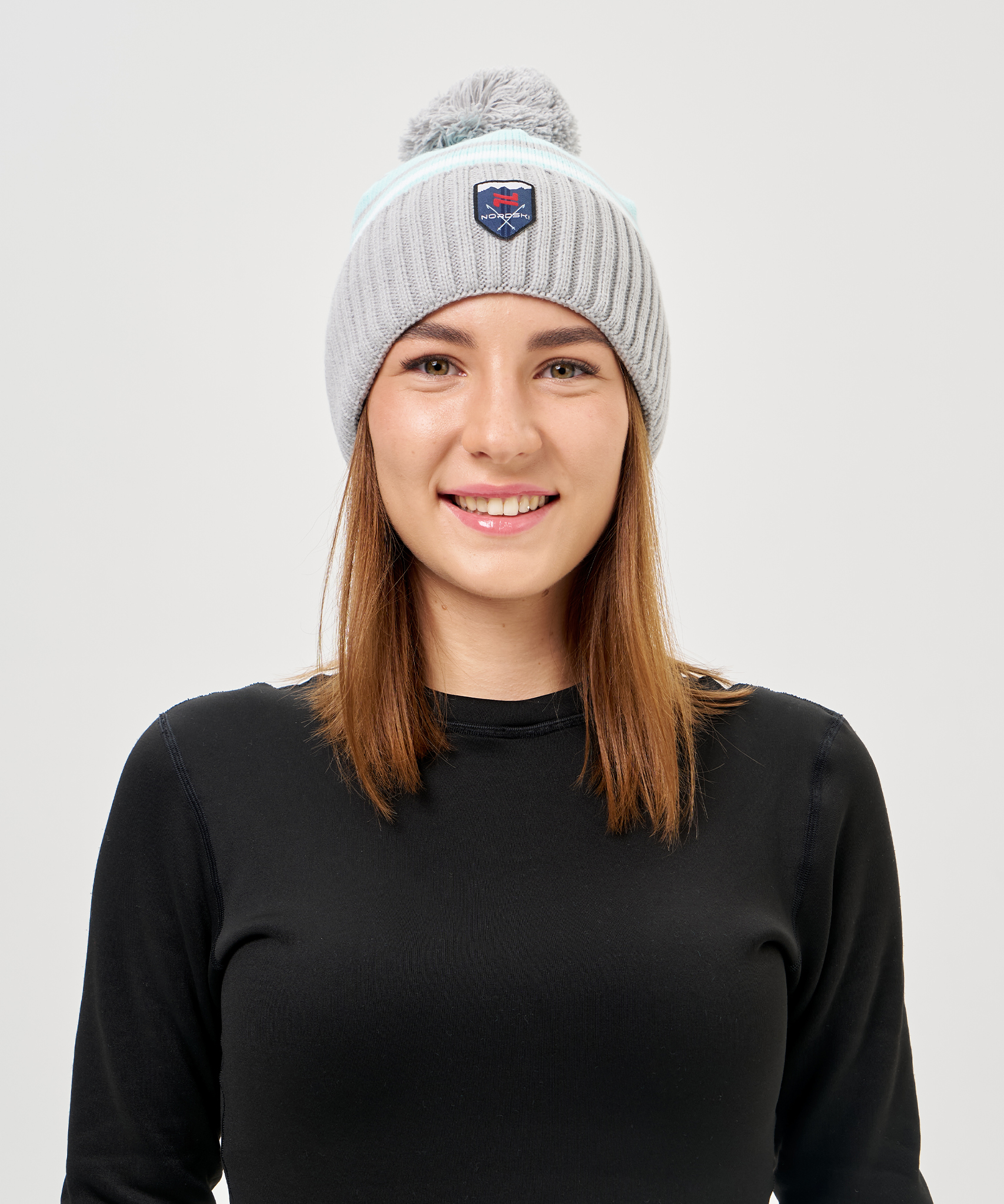 Шапка Nordski Severe Ice Water/White