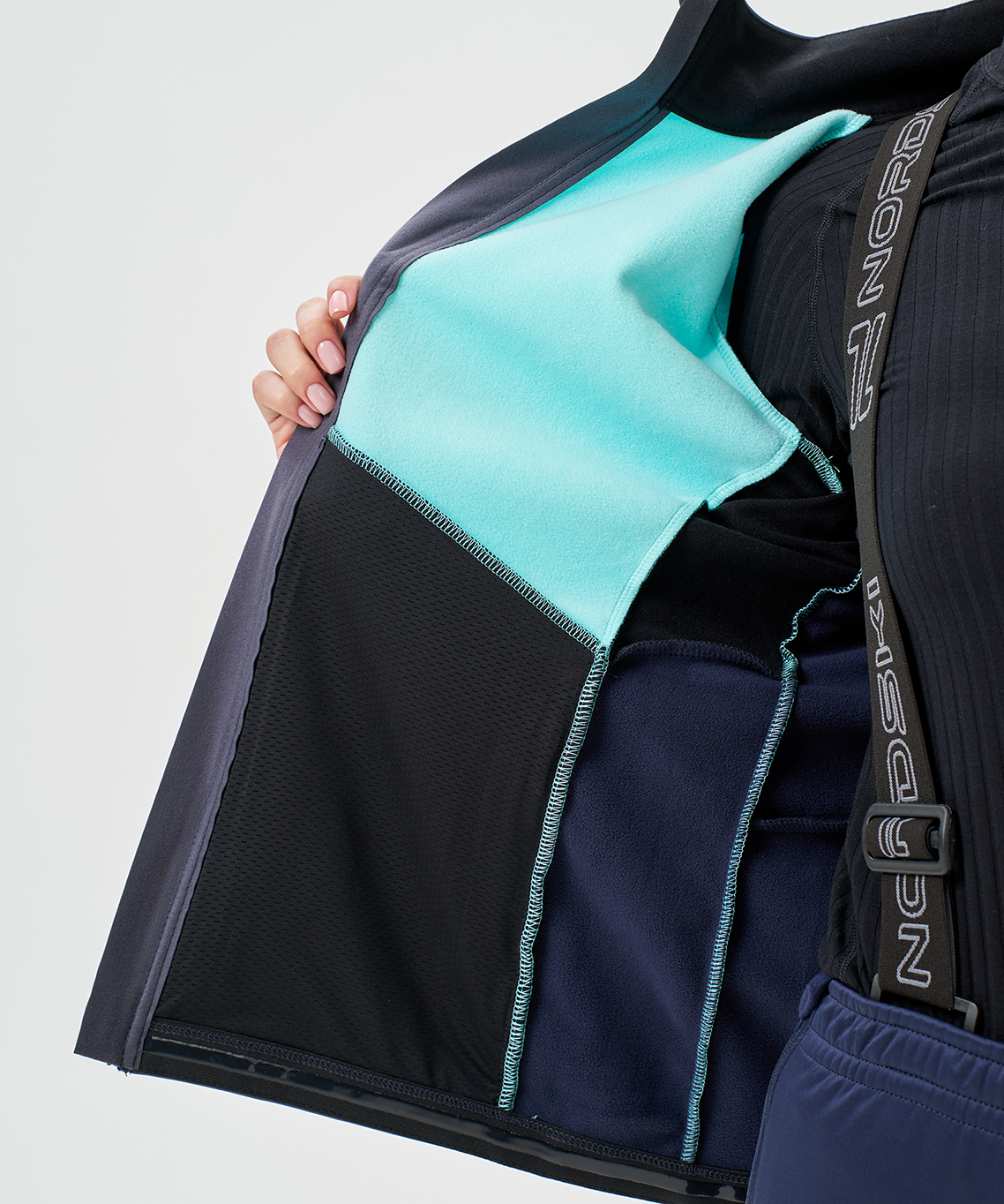 Тренировочная куртка Nordski Advance Mint/Blueberry W