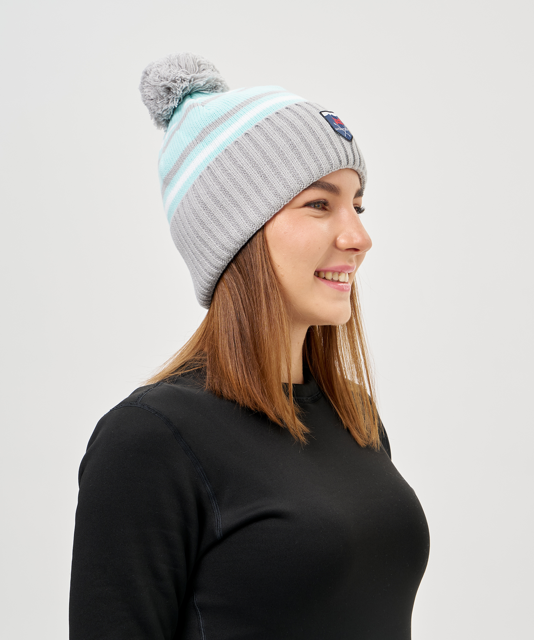 Шапка Nordski Severe Ice Water/White